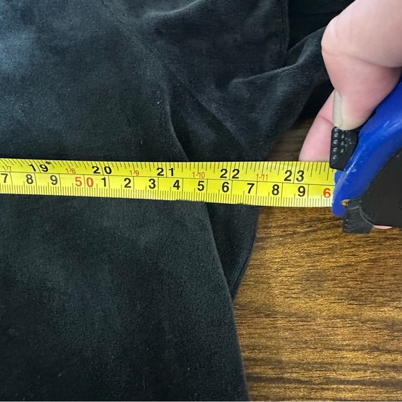 J Jill Pure Jill  Black Long Sleeve Velour Tunic Size 1X - Picture 7 of 8